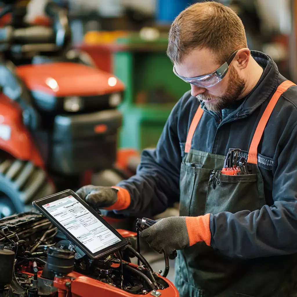 Close-up of computer hardware components